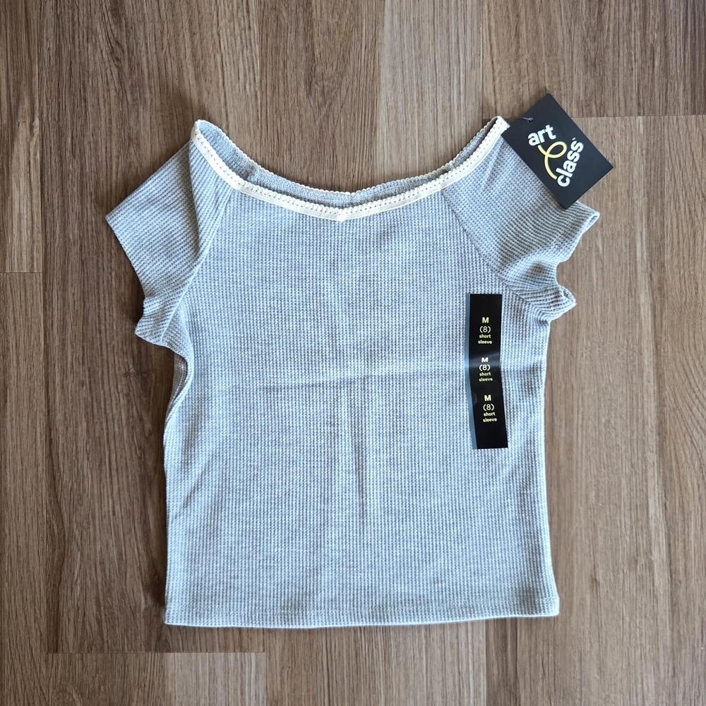 Nwt Art Class Girls Grey Top